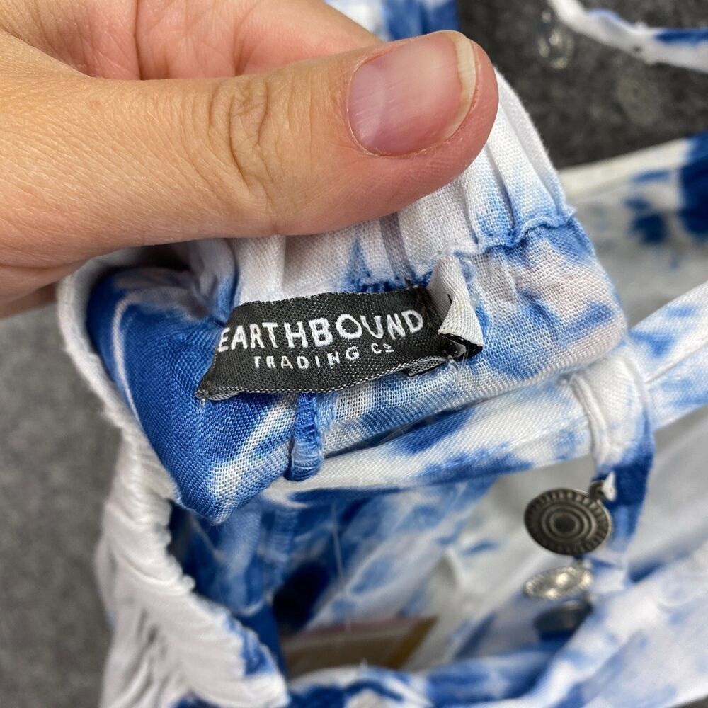 EARTHBOUND Blue and White Tie-Dye Midi Dress - Picture 10 of 13